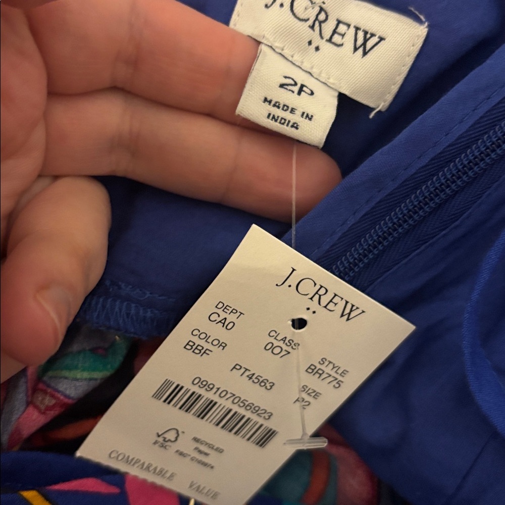 J‎ Crew fuscia top size 2P NWT - Picture 6 of 6